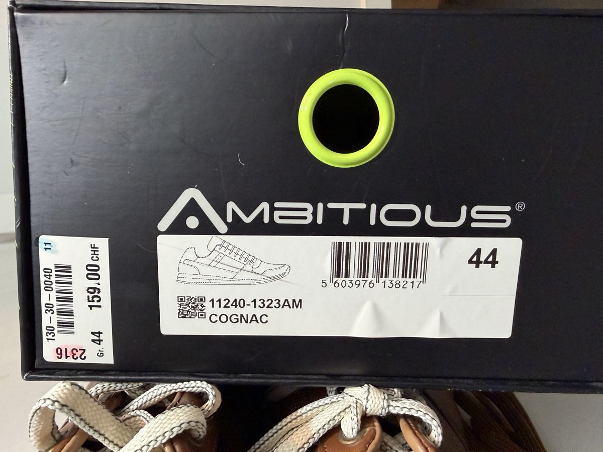 Scarpe da uomo: Baskets Ambitious cuir marron taille 44 neuves – Nuovo e nell'imballaggio originale da Brügg BE venduto da Goob 8