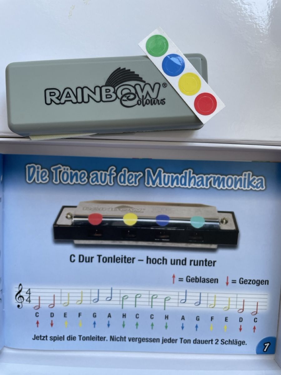 Musikinstrumente: Mundharmonika / C-Dur / 4-Loch – Neu (gemäss Beschreibung) aus Luzern von madameglaser 3