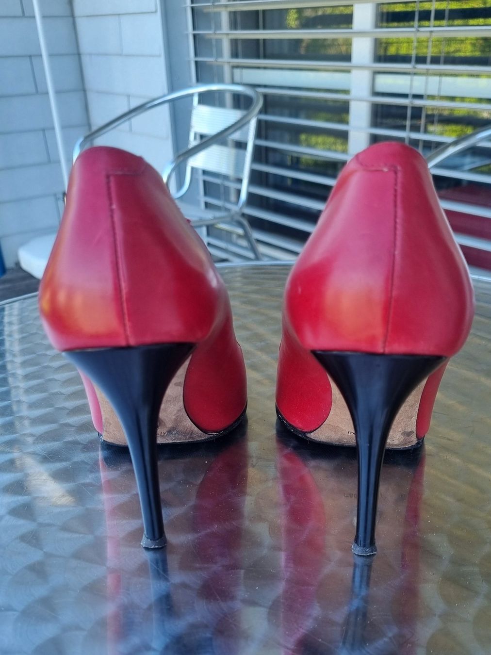 Navyboot Scarpe da donna: NAVYBOOT Pumps High Heels Leder Rot Gr. 37 – Usato da Glattbrugg venduto da Adriano2014 2