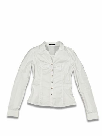 Morgan White Cotton Shirt, Size 36
