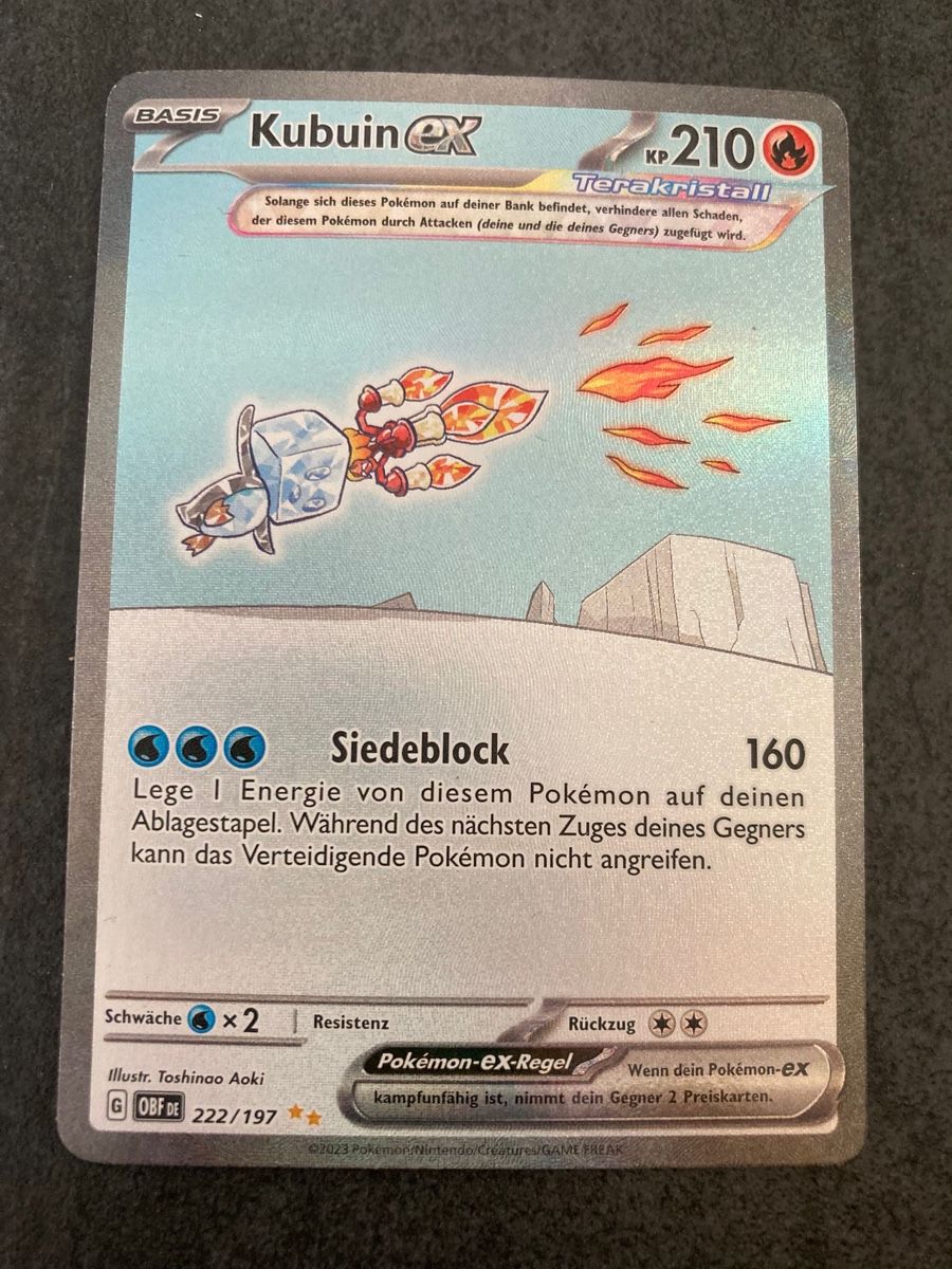 Pokémon Carte collezionabili: KUBUIN ex – Usato da Bözen venduto da lingloulii