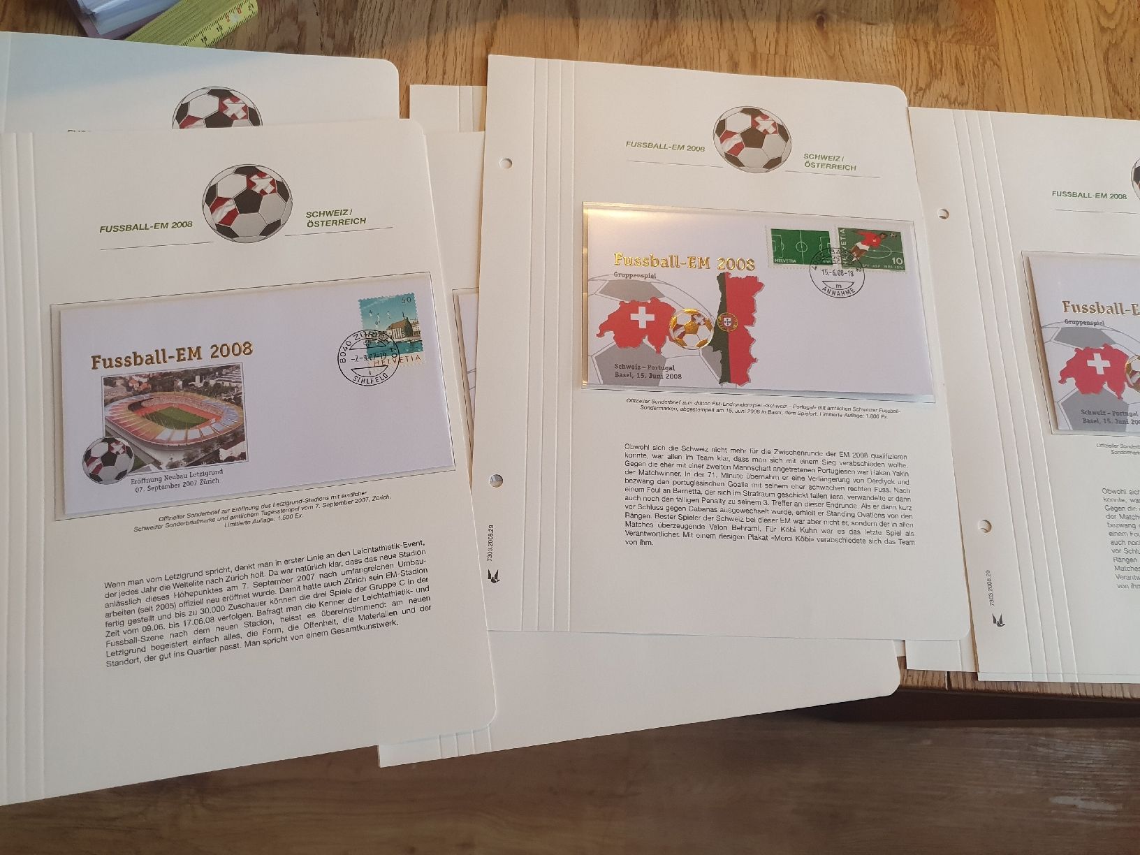 Tutti i francobolli: Sonderbriefe  Fußball EM 2008 – Usato da Flawil venduto da Naphtali 4