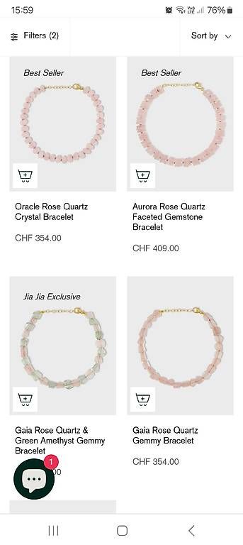 Pietre preziose: JIA JIA Rose Quartz healing Bracellet – Nuovo e nell'imballaggio originale da Uerkheim venduto da Pod23 4