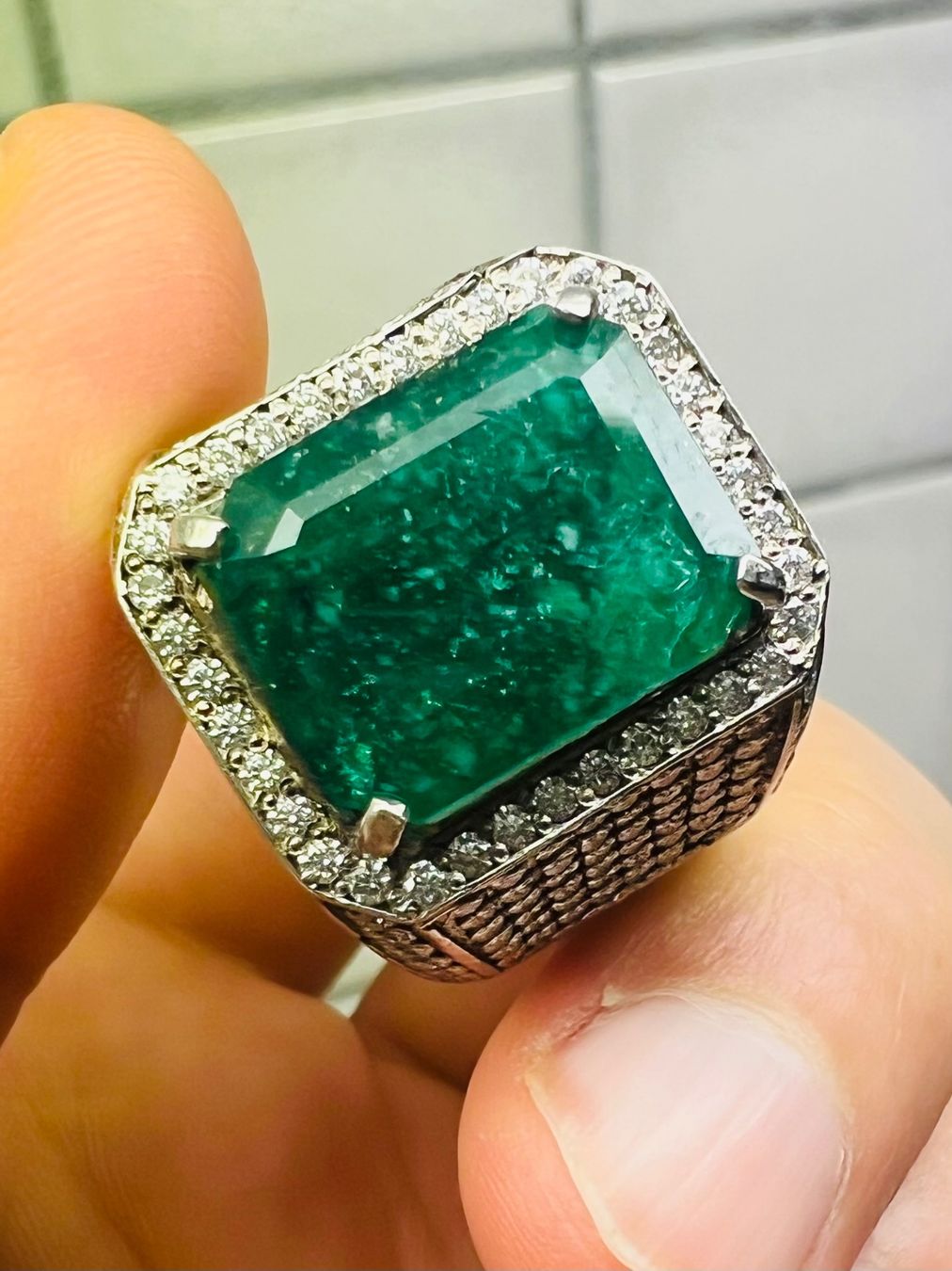 Anelli: Smaragd Herren Ring – Nuovo (secondo la descrizione) da Grenchen venduto da rom_xq5z