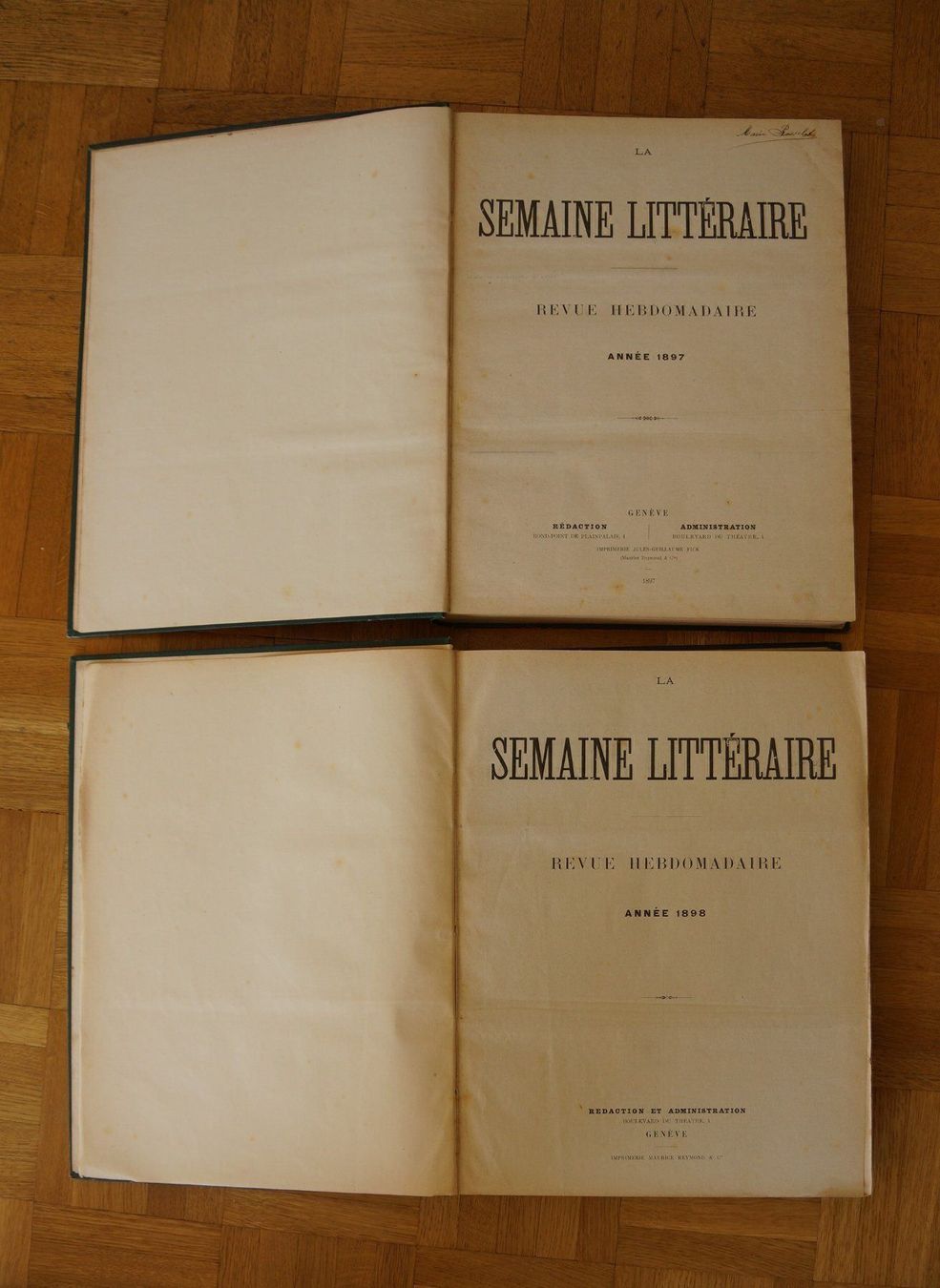 Bücher: La Semaine littéraire 1897&1898 complet – Gebraucht aus Ebikon von altiplano
