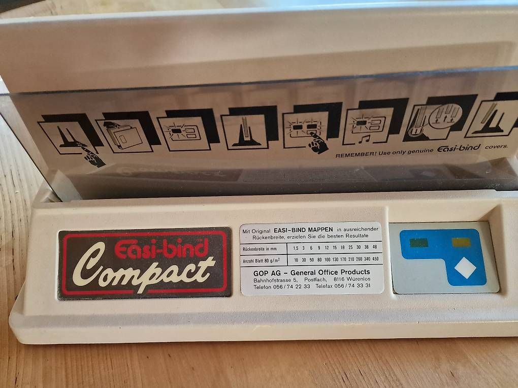 Bindegeräte: Easy-Bind Compact Bindemaschine mit Thermo-Bindemappen – Gebraucht aus Stein am Rhein von jpf_67y5 1