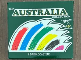 6er-Set-UNTERSETZER / „THE AUSTRALIA-COLLECTION“ / Vintage
