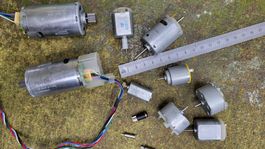 Elektromotoren 3-10 Volt von Mini -Midi