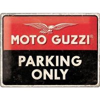 Blechschild 3D-MOTO GUZZI-PARKING ONLY - 30 x 40 cm