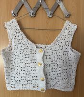 Gilet crocheté blanc