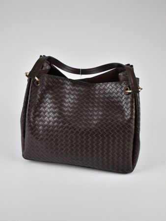 Accessorize – Schultertasche mit Webmuster, braun, neu