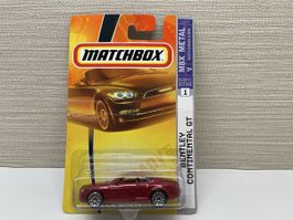 Matchbox Bentley Continental GT, rot, neu in OVP! Rar!