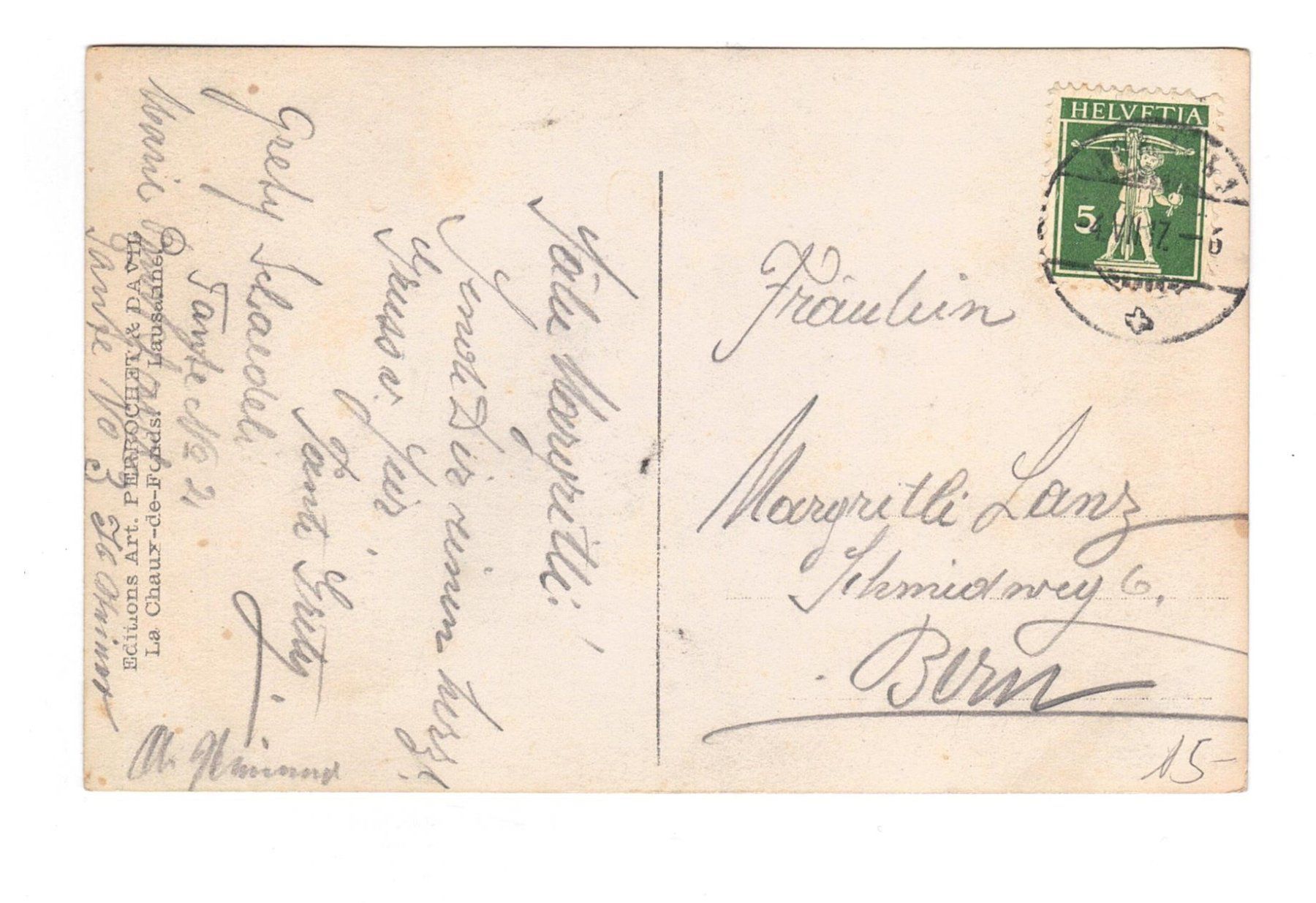 Cartoline postali: Ansichtskarte Interlaken Eingang Kurssaal mit Harder – Usato da Büetigen venduto da philat 1