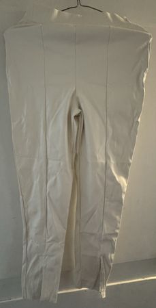 White ECo Leather Pants — Size UK 4 — Perfect for Autumn/Wi