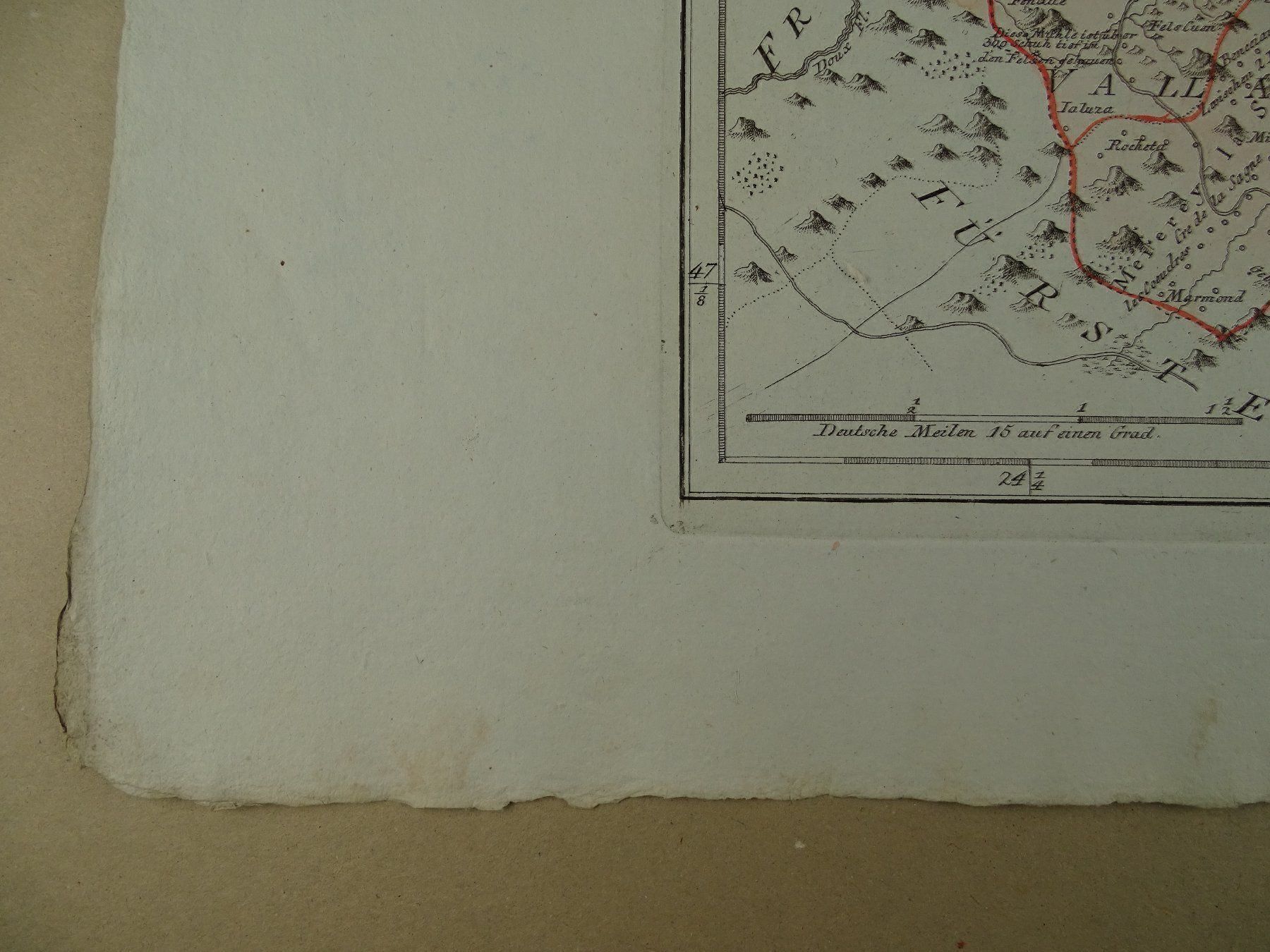 Incisioni: VALLANGIN, VALANGIN, REILLY 1791 – Usato da Grüningen venduto da Kartensammler 6