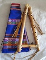 Große Profisional doppelte Cherokee Flöte, sehr Rar, Neu