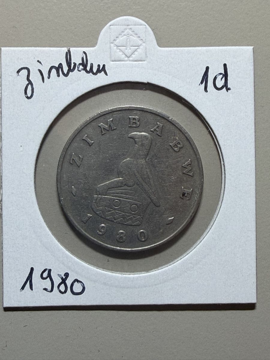 Alle Münzen: Zimbabwe - 1 dollar - 1980 – Gebraucht aus Payerne von Mike1682