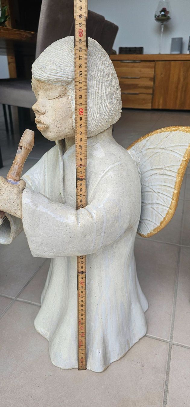 Statuette: 3 grosse handgefertigte Weihnachtsengel – Usato da Oeschgen venduto da HASD 6
