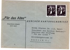Landi 1939 Brief Zusammendruck Nr. Z26e