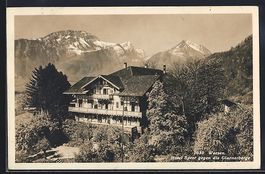 Weesen, Hotel Speer gegen die Glarnerber