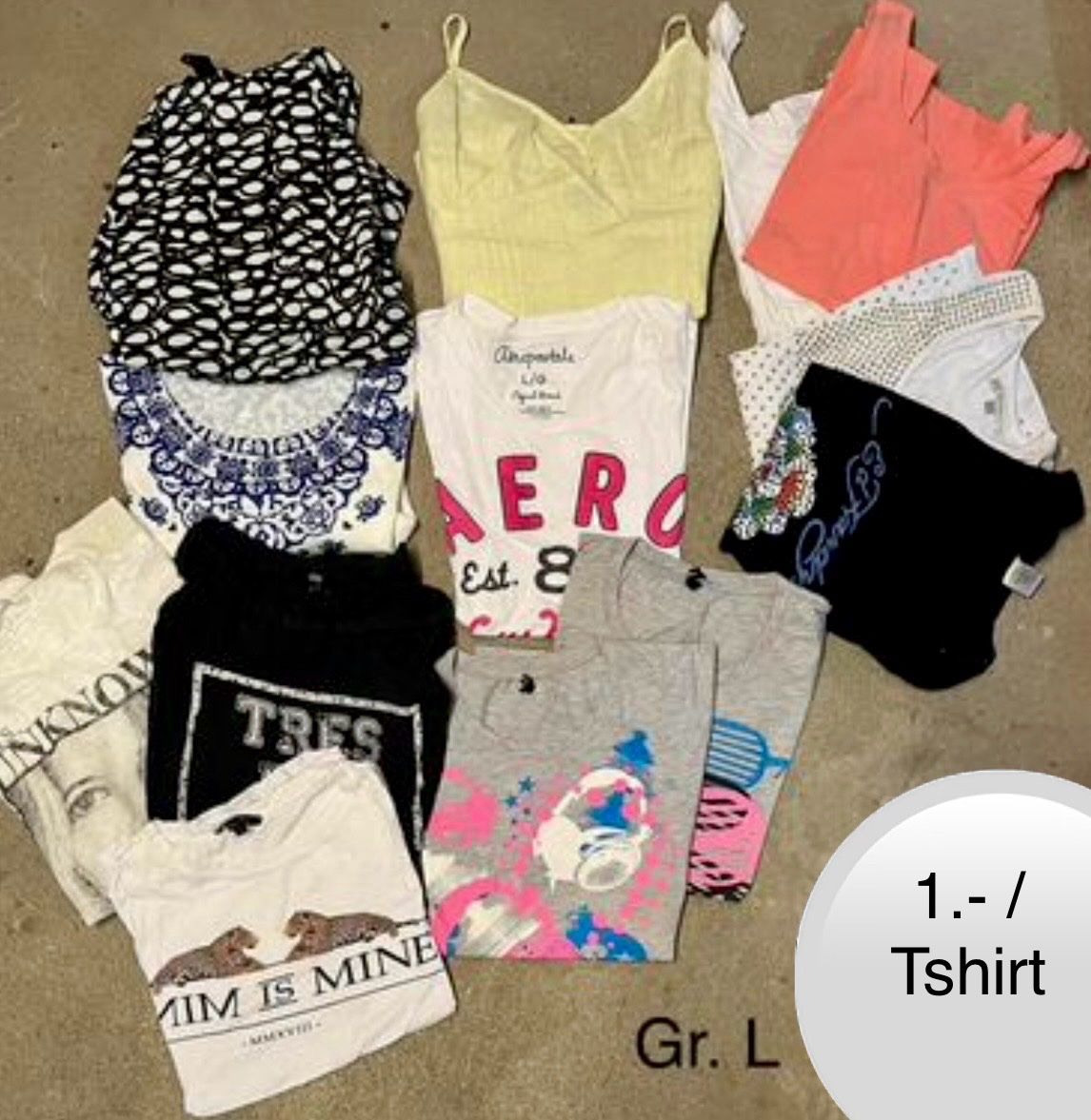 T-shirt: Tshirt Kurzarm/Tanktop Paket Grösse L – Usato da Adliswil venduto da sil_v8dy
