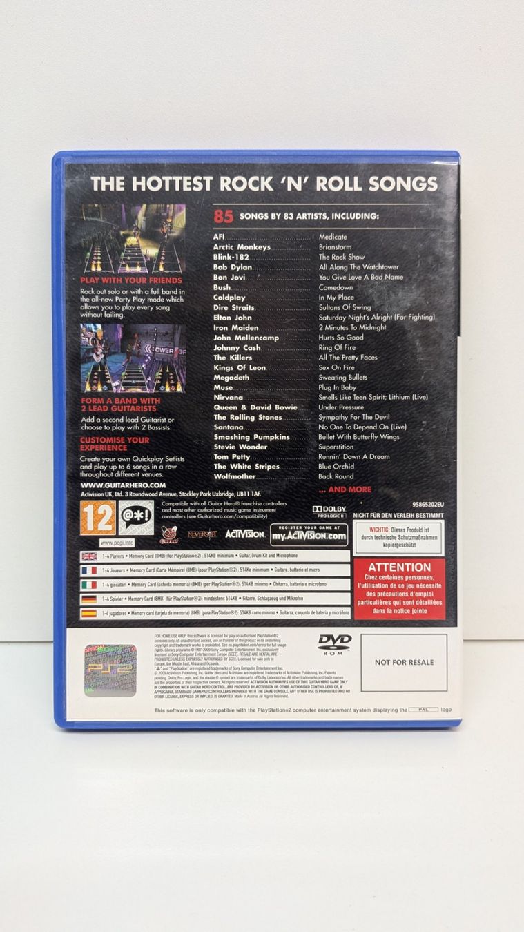Giochi: Guitar Hero 5 - PlayStation 2 – Usato da Menziken venduto da mame18 2