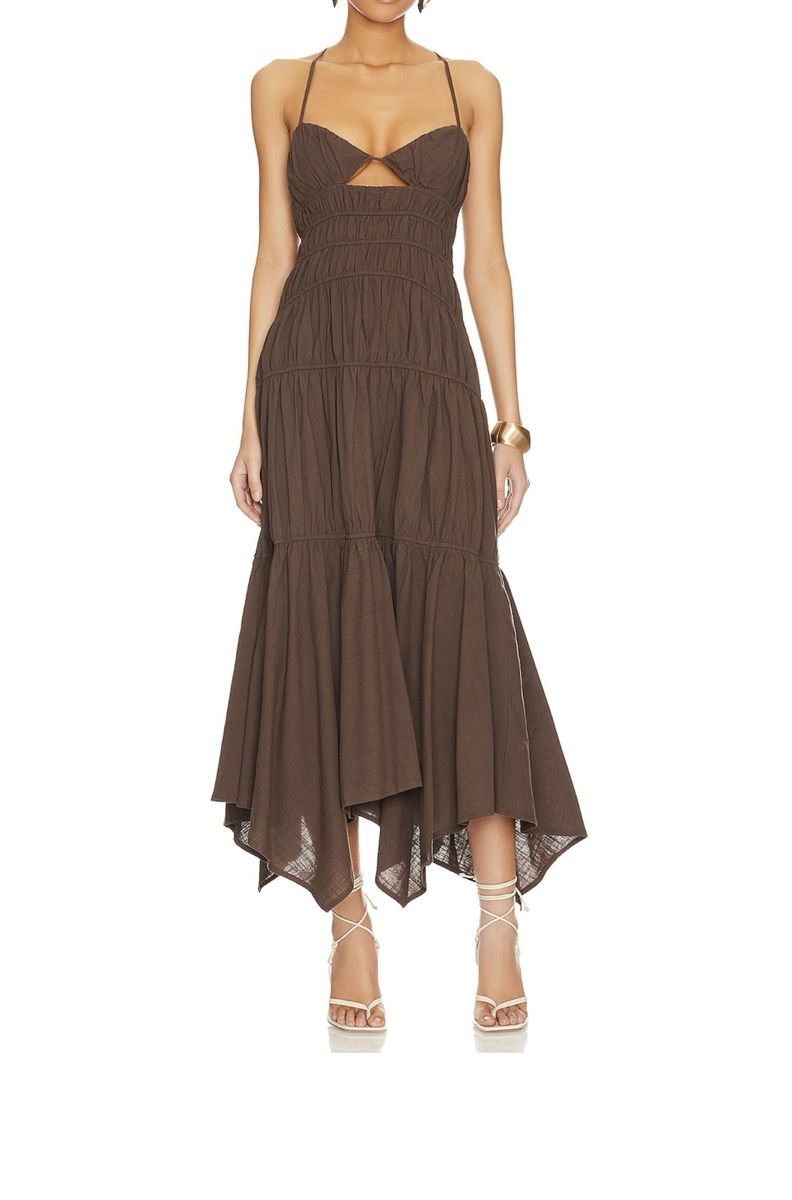 Vestiti: Kleid Damen braun Grösse M - Neu – Nuovo e nell'imballaggio originale da Rheinfelden venduto da tv.31