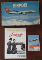 3 Swissair Erinnerungen: Heft , Spiel und Briefpost - Vintag