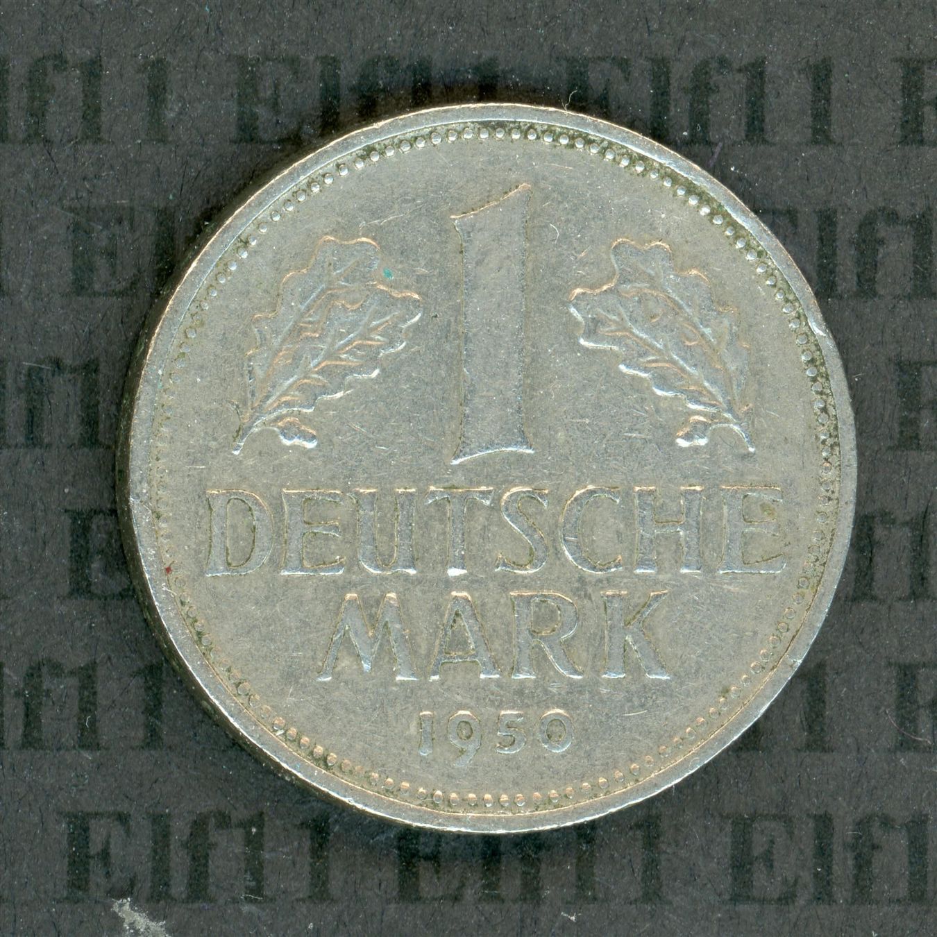 Tutti le monete: DEM___1.00 1950 D -vz 1 Deutsche Mark – Usato da Widnau venduto da Elf11