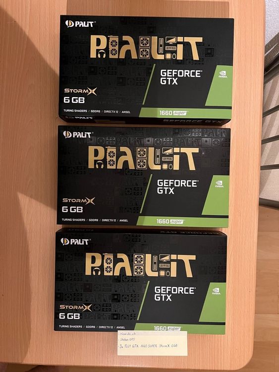 3x Palit Geforce GTX 1660 Super StormX | Kaufen auf Ricardo