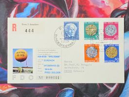 CL34 Enveloppe + Timbre Suisse 1964 Theme Ballon