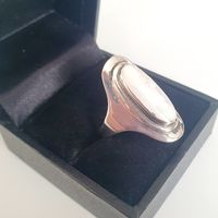 Damenring , Ring Silber 925 mit Mondstein Grösse 19,3 mm  