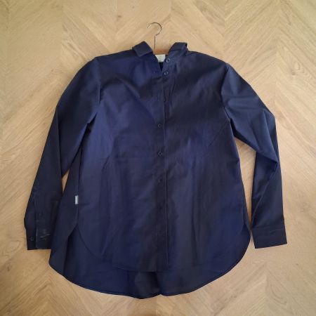 Icebreaker wool shirt women blue size S