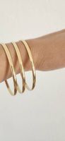 Goldfarbene Armreifen (3er Set)