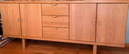 Sideboard Eiche massiv 3 Schubladen 4 Tueren guter Zustand