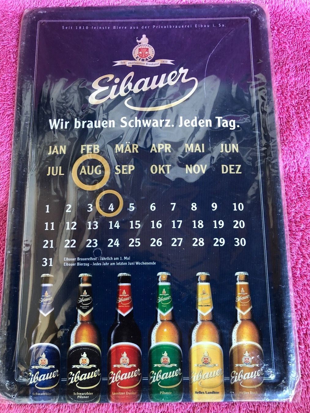 Insegne: Bier eibauer endlos kalender – Nuovo (secondo la descrizione) da Reinach AG venduto da rares75