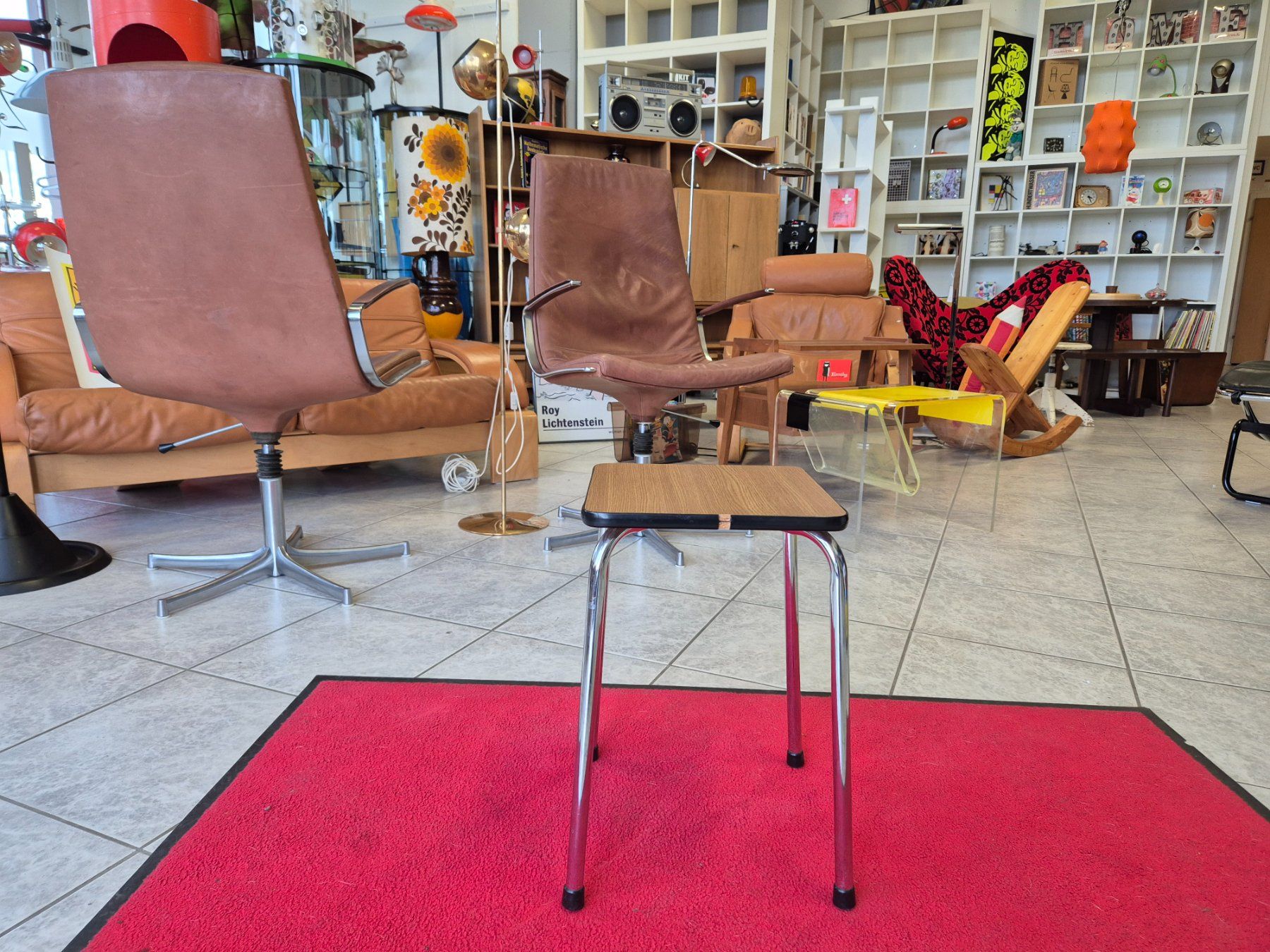 Hocker: 1970 Kelco braun Küchenhocker Tabouret Schemeli Hocker Stool – Gebraucht aus Nottwil von Wondewa-Shop 8