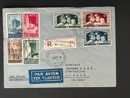 Brief Brüssel mit inter. Frankatur 1935  (V464)