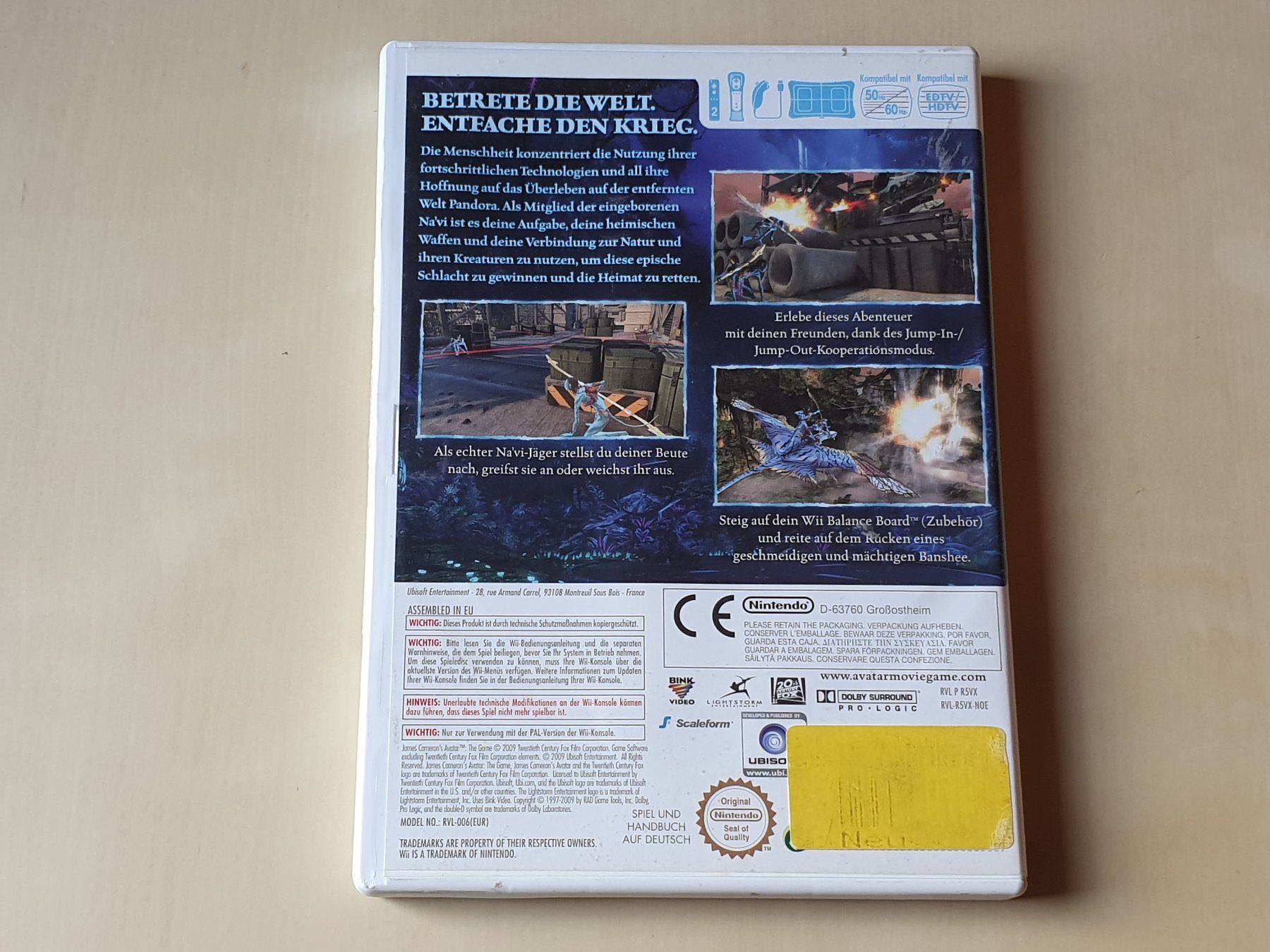 Nintendo Giochi: Avatar Das Spiel – Usato da Stansstad venduto da collectorsshop 1
