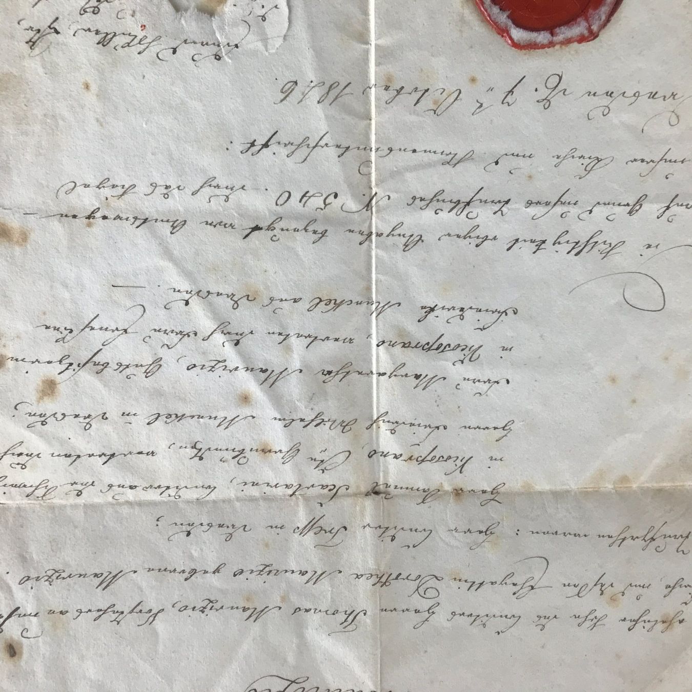 Documenti: DOKUMENT MIT SIEGEL 1846 – Usato da Ostermundigen venduto da Kari1937 5