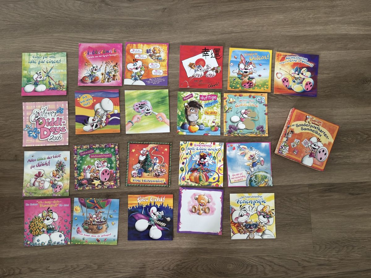 Cartes à collectionner: Diddl Sammelbox mit Postkarten – D'occasion à Jona par lis_p967