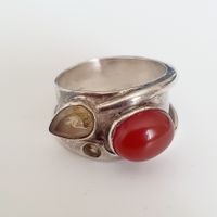 Vintage-Statement-Ring aus 925 Silber gr. 20,7 mm