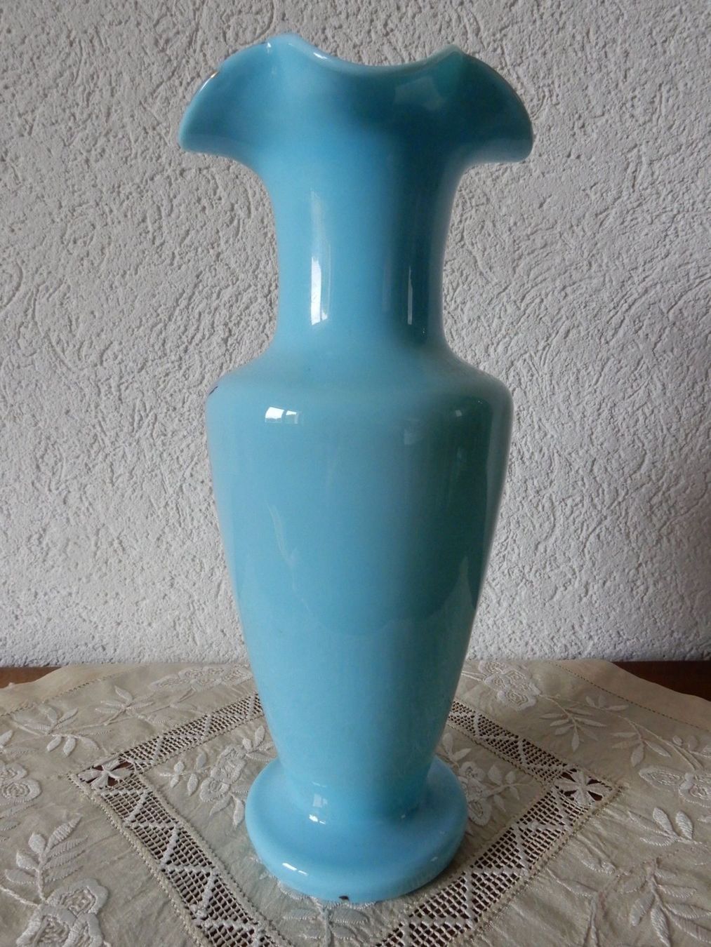 Vasi & Recipienti: Opalin-Glas Vase bemalt, Biedermeier, Höhe ca 24 cm – Usato da Senèdes venduto da tintinette43 1