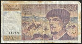 20-Franken-Note Frankreich, Claude Debussy