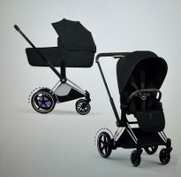 Kinderwagen Cybex Set e -Priam schwarz + Zubehör, gebraucht.