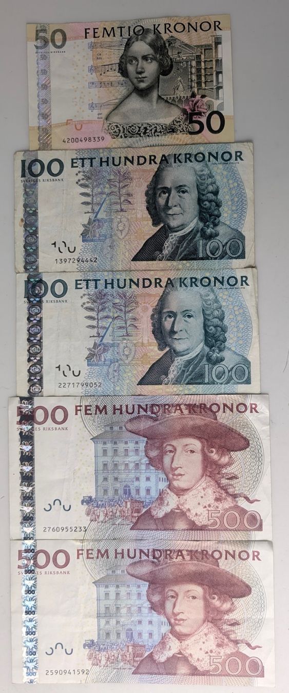 Banconote: 1250 Schwedische Kronen Banknote – Usato da Zürich venduto da 1.Simon