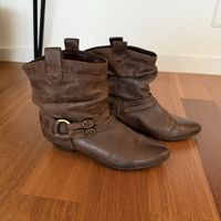 Braune Stiefeletten aus Leder, Grösse 37 - Top Zustand