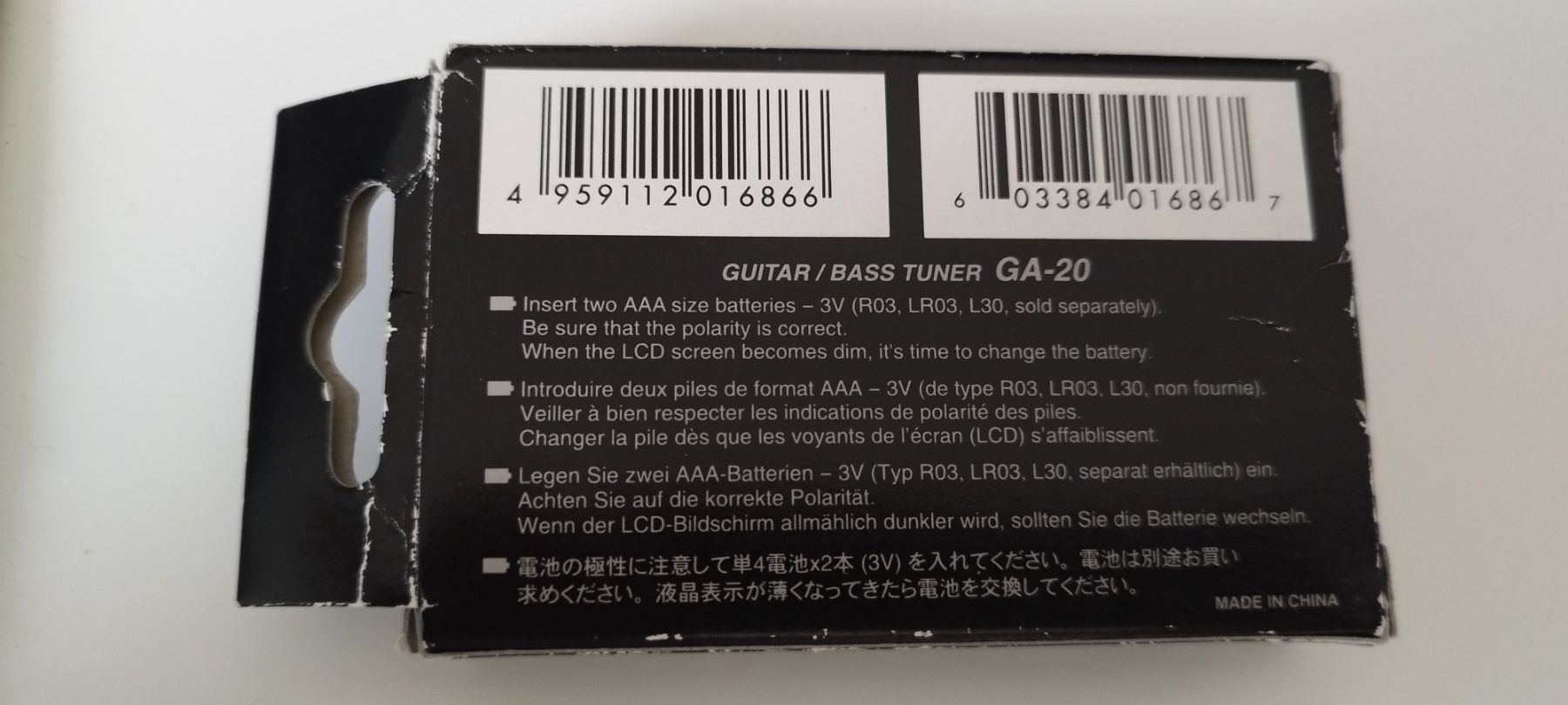 Korg Messen: Korg Bass Guitar Tuner GA20 – Neu (gemäss Beschreibung) aus Rickenbach LU von Florledoh 3