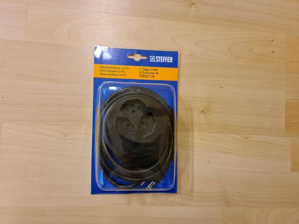 Spine: neue Steffen Steckdosenleiste 3xT13+2xUSB ab 1.- – Nuovo e nell'imballaggio originale da KRINAU venduto da Mio_Liqstyle