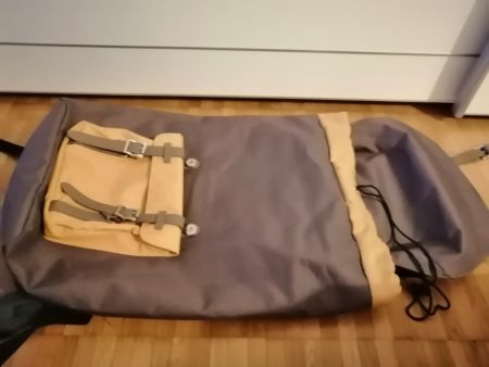 Freizeitrucksack senfgelb und braun Unisex